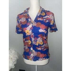 Vintage Thereabouts Women Shirt Floral Size M